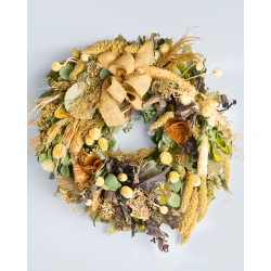 Dried Flower Wreath in BrownTones