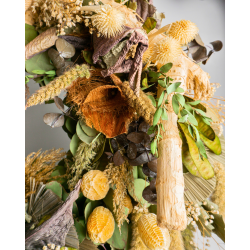 Dried Flower Wreath in BrownTones