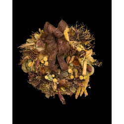 Earth & Gold Christmas Wreath