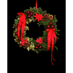 Premium Classic Red Christmas Wreath