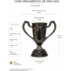 Copa Ornamental de dos asas