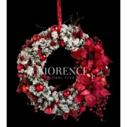 Snowy & Berries Christmas Wreath